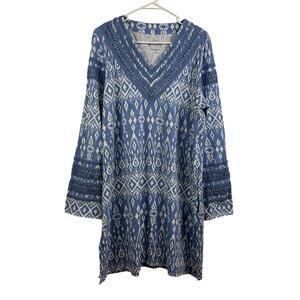 Coolibar UPF 50+ Samoa Bay Cover Up Large Embroidered Organic Cotton Bohemian